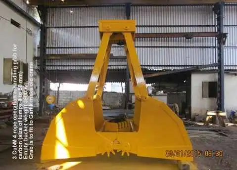 Three Rope Clamshell Grab Bucket Three Rope Clamshell Grab Bucket